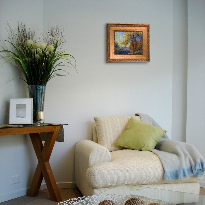 Antibes, View of Salis Pre-Framed - Versailles Gold King Frame 8"X10"