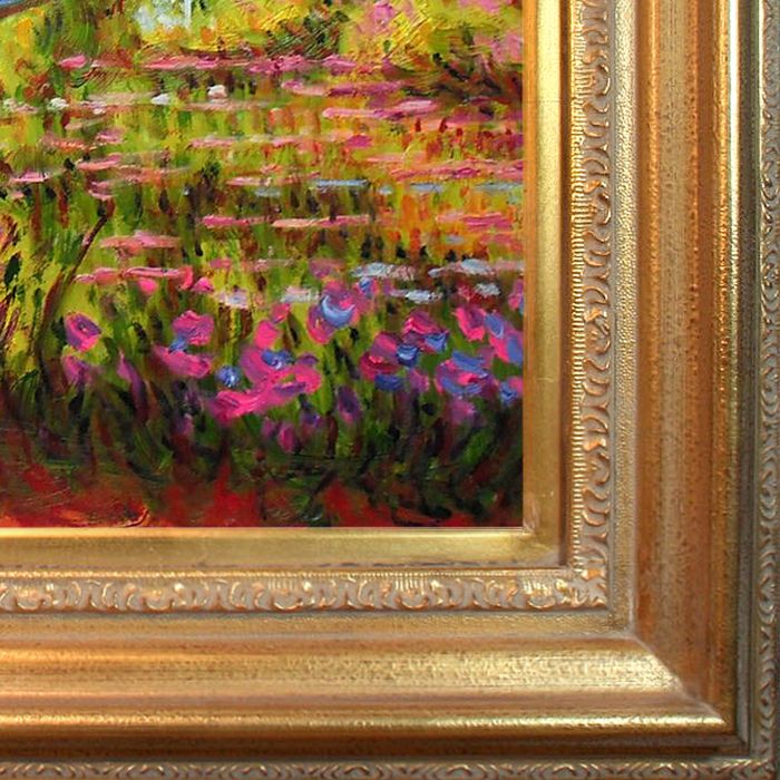 The Japanese Bridge Pre-Framed - Mediterranean Gold Frame 20"X24"