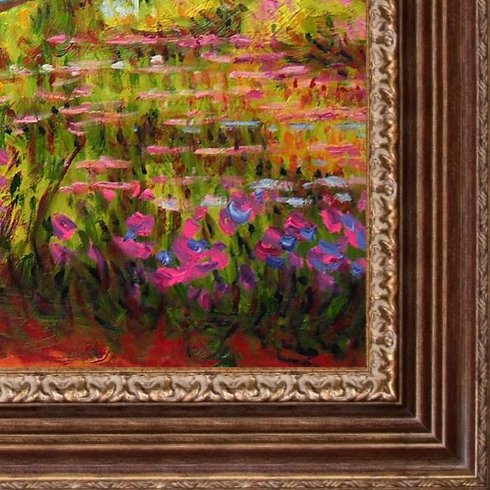 The Japanese Bridge Pre-Framed - Vienna Red Frame 20"X24"