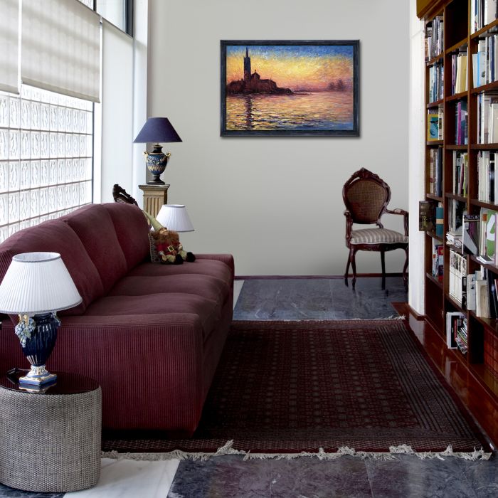 San Giorgio Maggiore by Twilight Pre-Framed - La Scala King Frame 24