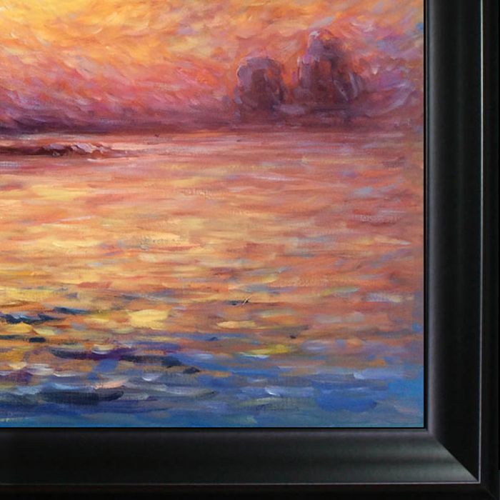 San Giorgio Maggiore by Twilight Pre-Framed - Black Matte Frame 24"X36"