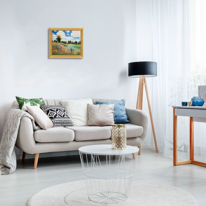 Poppy Field in Argenteuil Pre-Framed - Piccino Luminoso Frame 8" X 10"