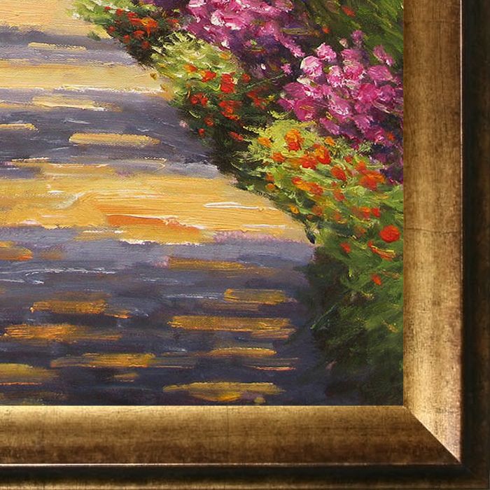 Garden Path at Giverny Pre-Framed - Athenian Gold Frame 16"X20"