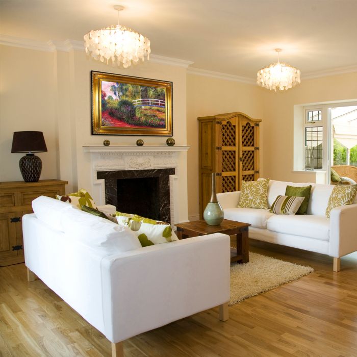 The Japanese Bridge Pre-Framed - Regency Gold Frame 24"X36"