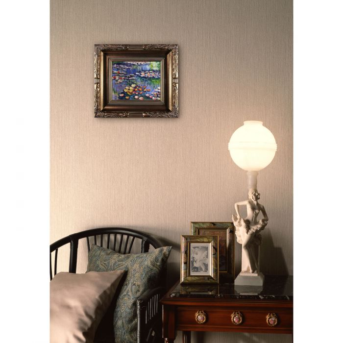 Water Lilies (pink) Pre-Framed - Florentine Gold Frame 8"X10"