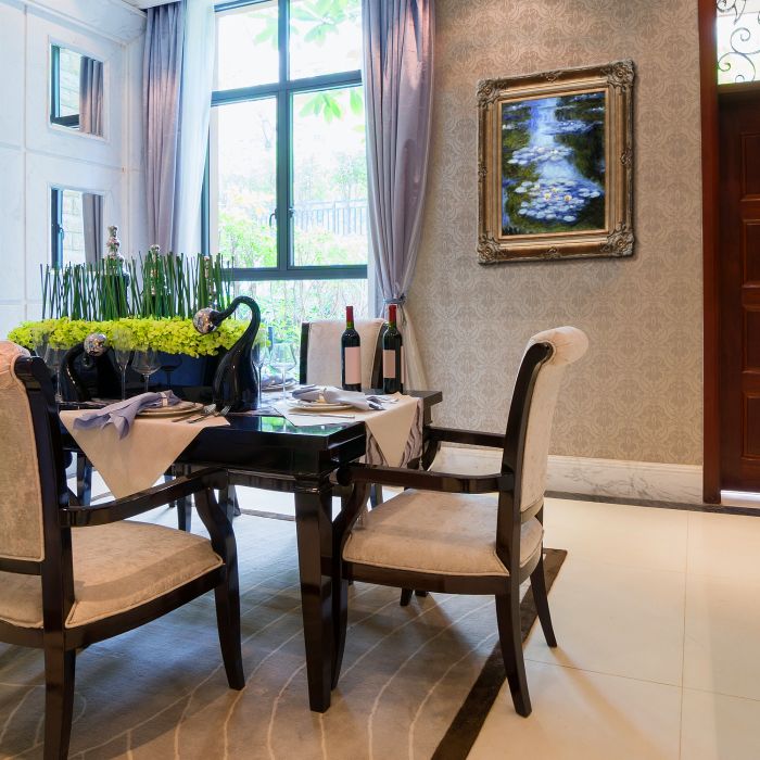 Water Lilies (blue-green) Pre-Framed - Renaissance Bronze Frame 20"X24"