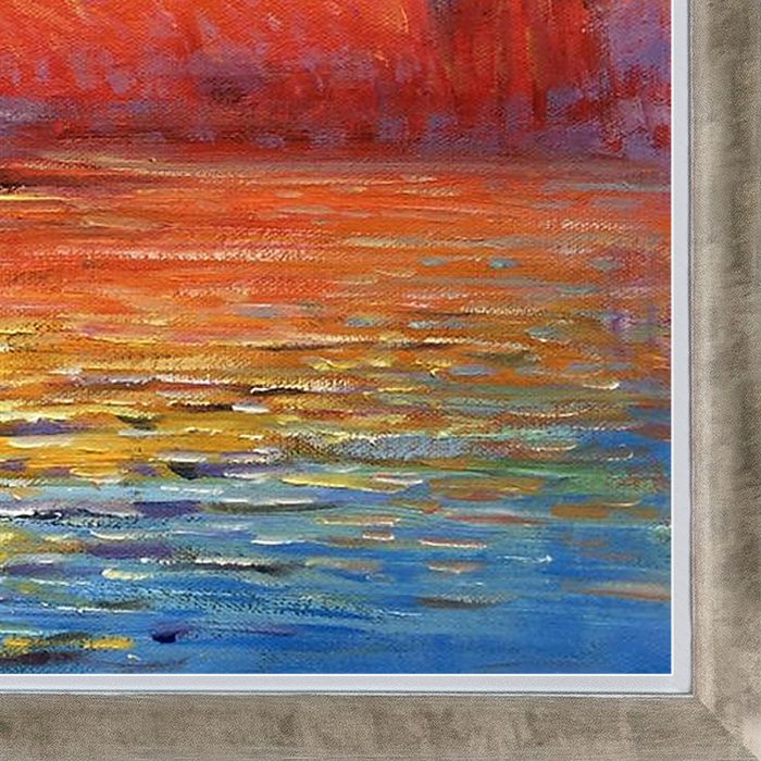 San Giorgio Maggiore by Twilight Pre-Framed - Champagne Silhouette 16" X 20"