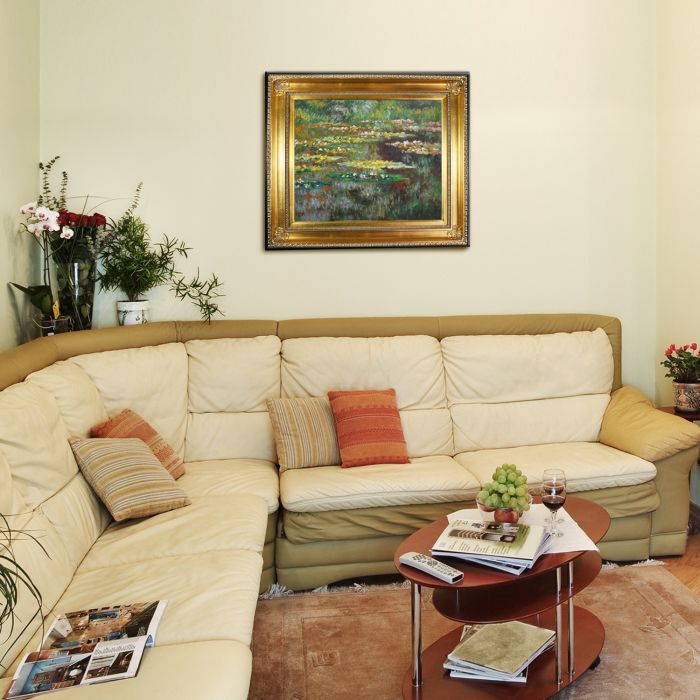 Water Lilies Pre-Framed - Regency Gold Frame 20"X24"