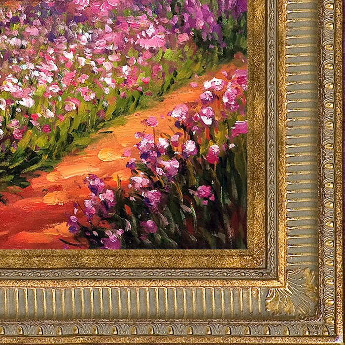 Artist's Garden at Giverny Pre-Framed - Regal Champagne Frame 20
