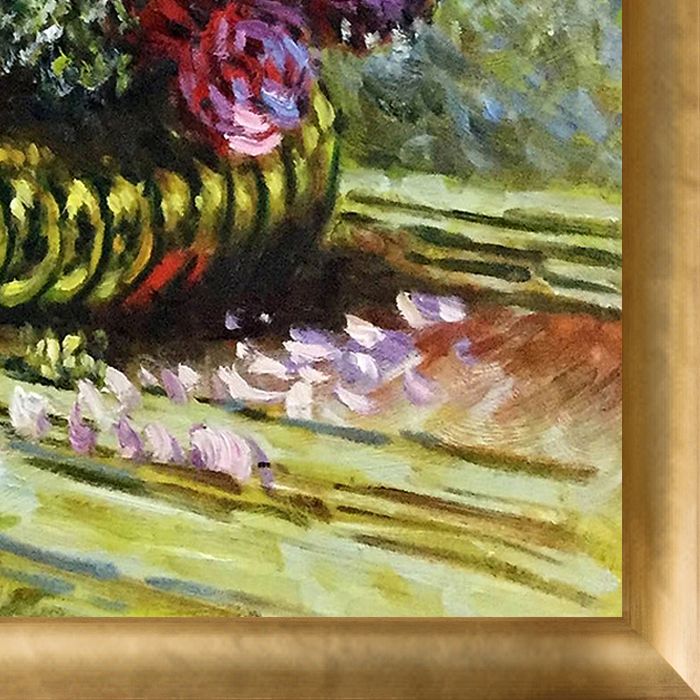 Flowers in a Pot Pre-Framed - Gold Luminoso Frame 20"X24"