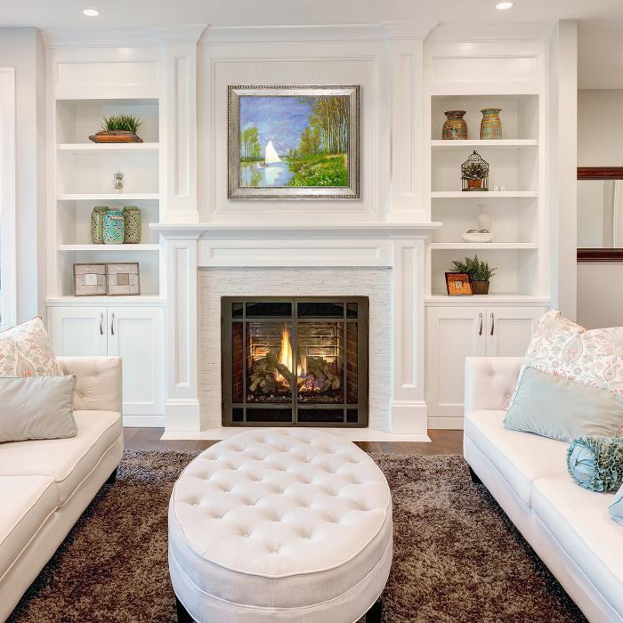 Small Boat on the Small Branch of the Seine at Argenteuil Pre-Framed - Versailles Silver King Frame 20" X 24"