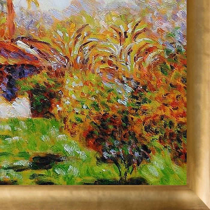 Small Country Farm in Bordighera Pre-Framed - Gold Luminoso Frame 20"X24"