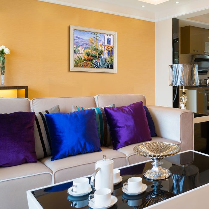 Villas at Bordighera Pre-Framed - Constantine Frame 20" X 24"