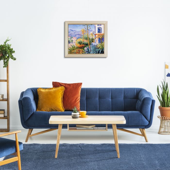 Villas at Bordighera Pre-Framed - Constantine Frame 20" X 24"