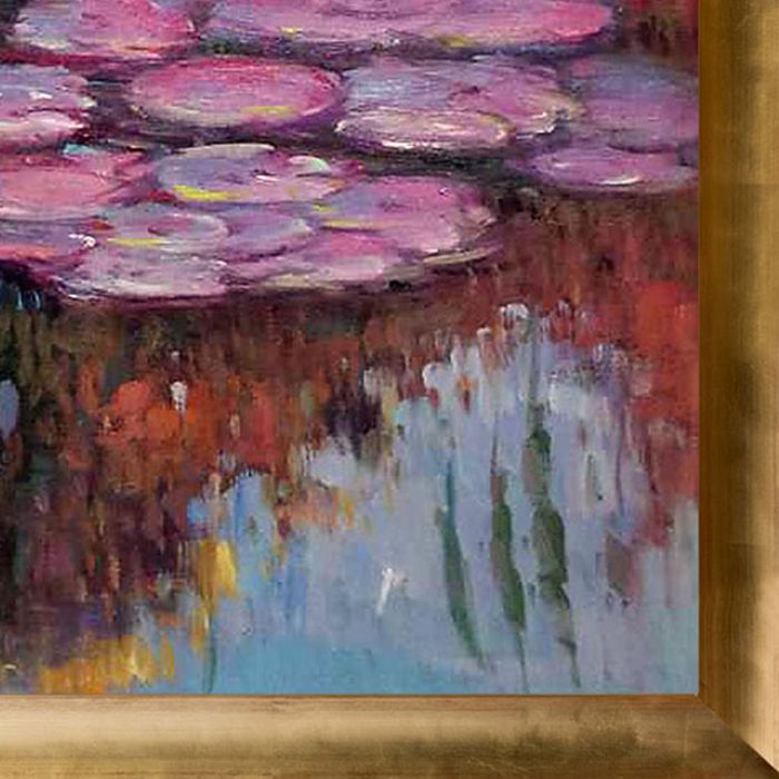 Water Lilies Pre-Framed - Gold Luminoso Frame 20"X24"
