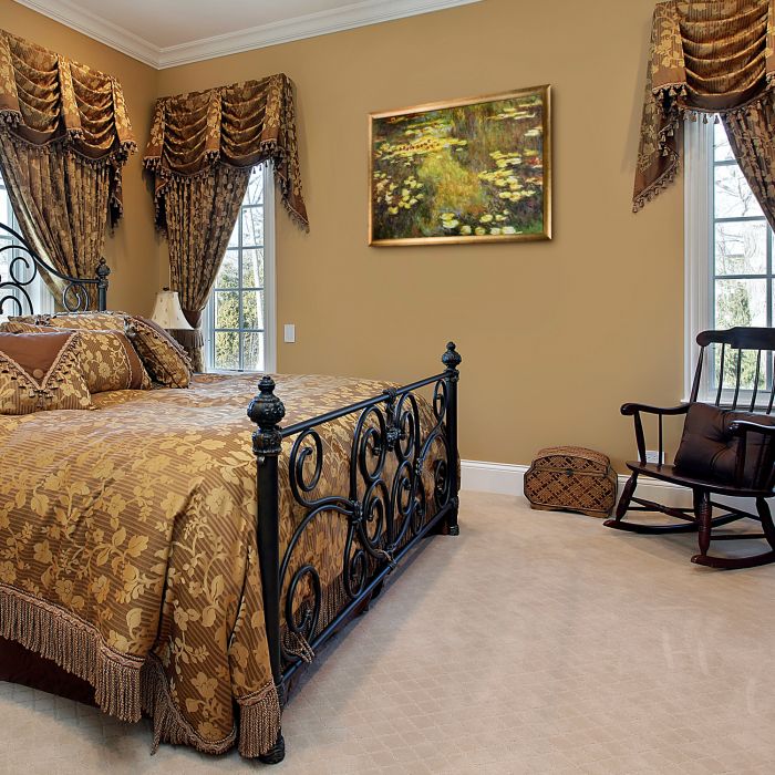 Water Lilies Pre-Framed - Gold Luminoso Frame 24" x 36"