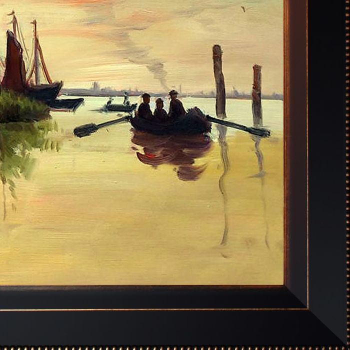 Windmill at Zaandam Pre-Framed - Veine D'Or Bronze Angled Frame 20"X24"