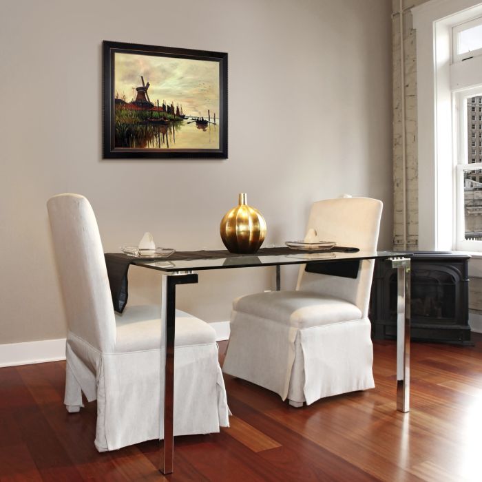 Windmill at Zaandam Pre-Framed - Veine D'Or Bronze Angled Frame 20"X24"