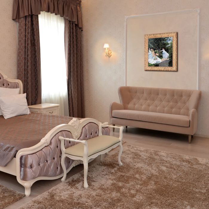 Women in the Garden, 1866 Pre-framed - Espana Gold Frame 20"X24"