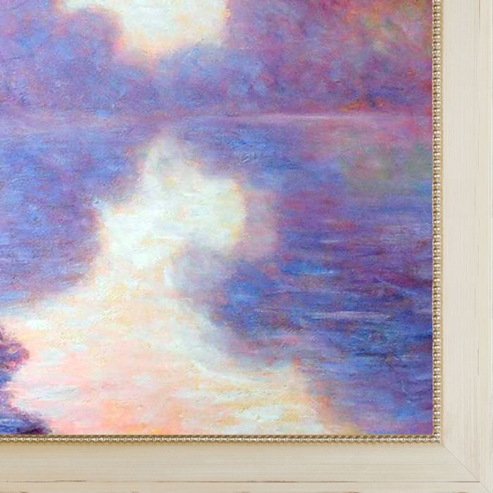 Misty Morning on the Seine (pink), 1897 Pre-Framed - Constantine Frame 30" X 40"