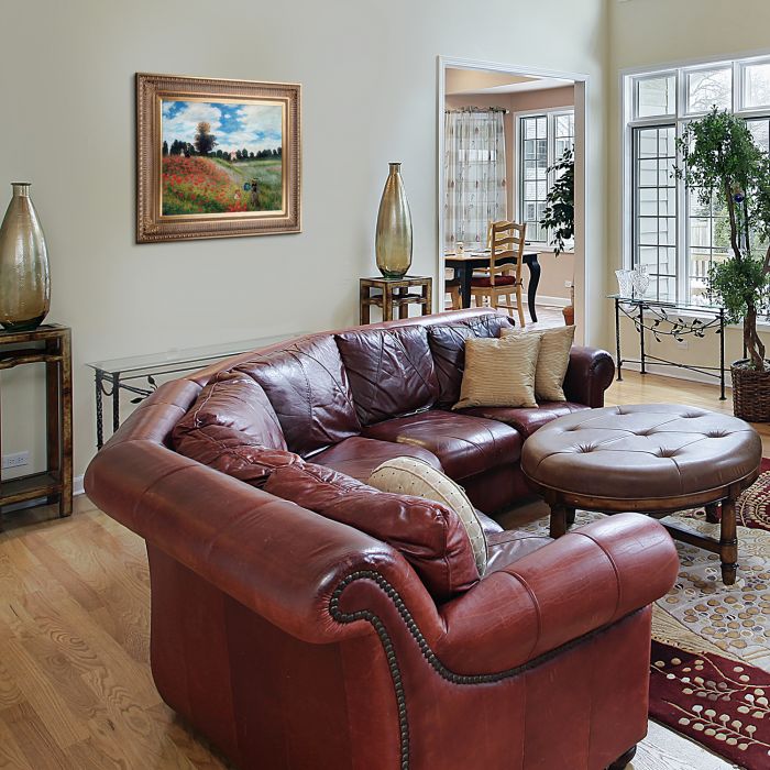 Poppy Field in Argenteuil Pre-Framed - Regal Gold Frame 20"X24"