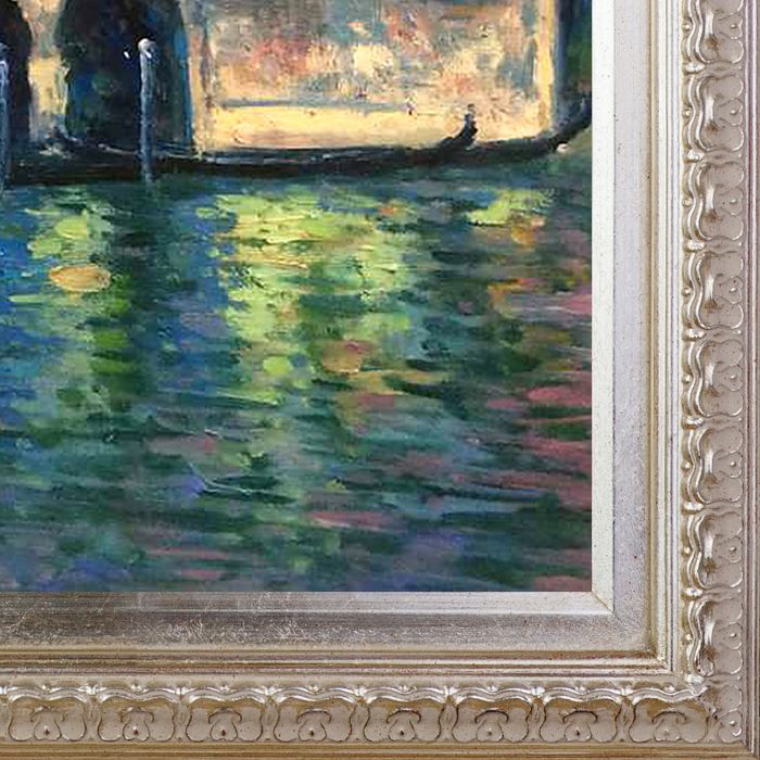 Palazzo da Mula at Venice, 1908 Pre-Framed - Elegant Champagne Frame 20"X24"