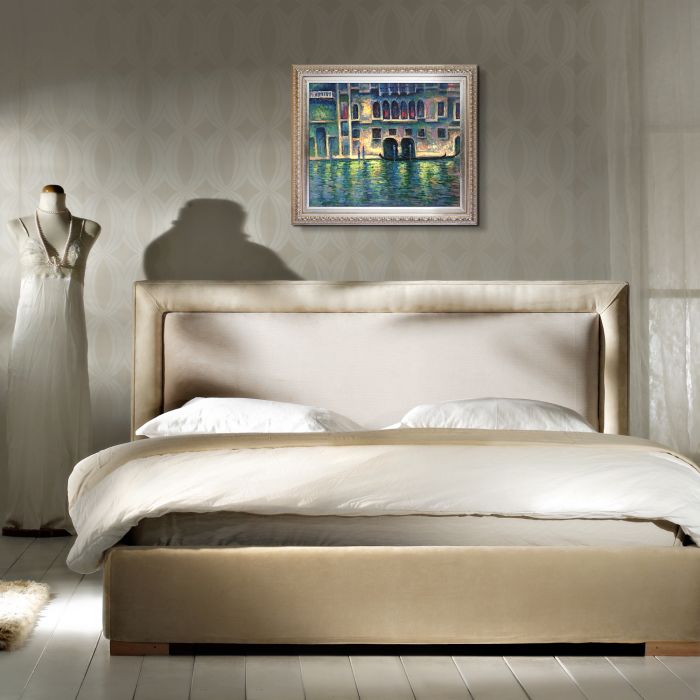 Palazzo da Mula at Venice, 1908 Pre-Framed - Elegant Champagne Frame 20"X24"