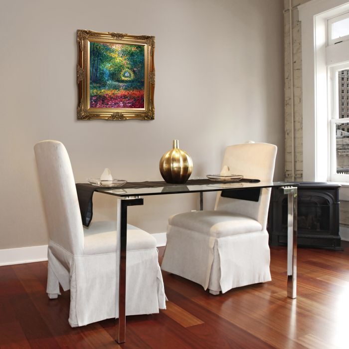 The Undergrowth in the Forest of Saint-Germain, 1882 Pre-Framed - Victorian Gold Frame 20"X24"