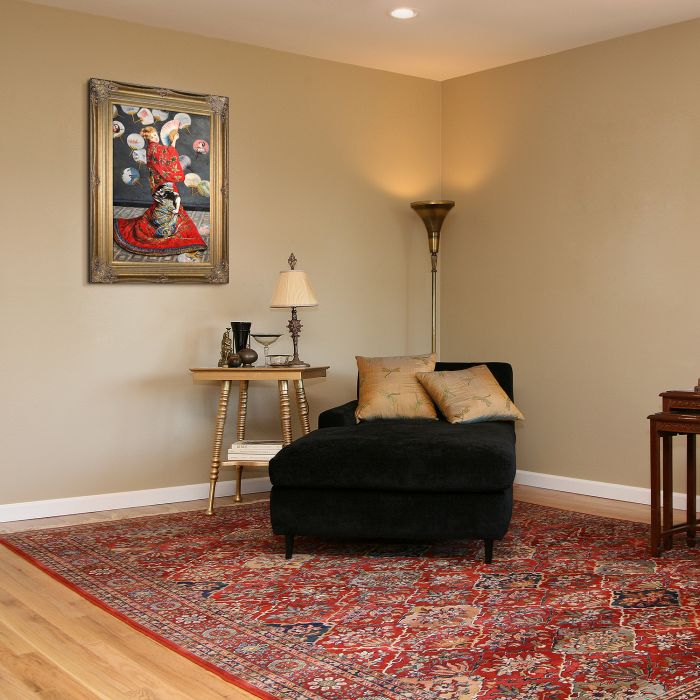 La Japonaise (Camille Monet in Japanese Costume) Pre-Framed - Renaissance Bronze Frame 24"X36"