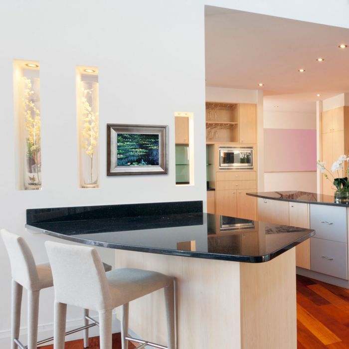 Water Lilies II Pre-Framed - Athenian Silver Frame 8"X10"