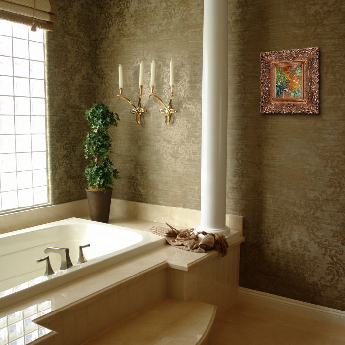 Irises Pre-Framed - Burgeon Gold Frame 8"X10"