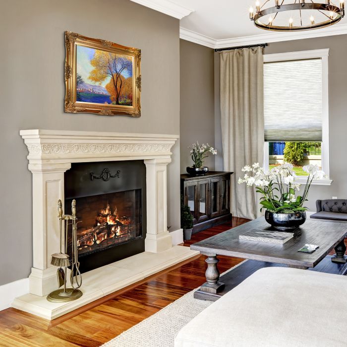 Antibes, View of Salis Pre-Framed - Victorian Gold Frame 20"X24"