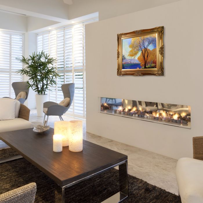 Antibes, View of Salis Pre-Framed - Victorian Gold Frame 20"X24"