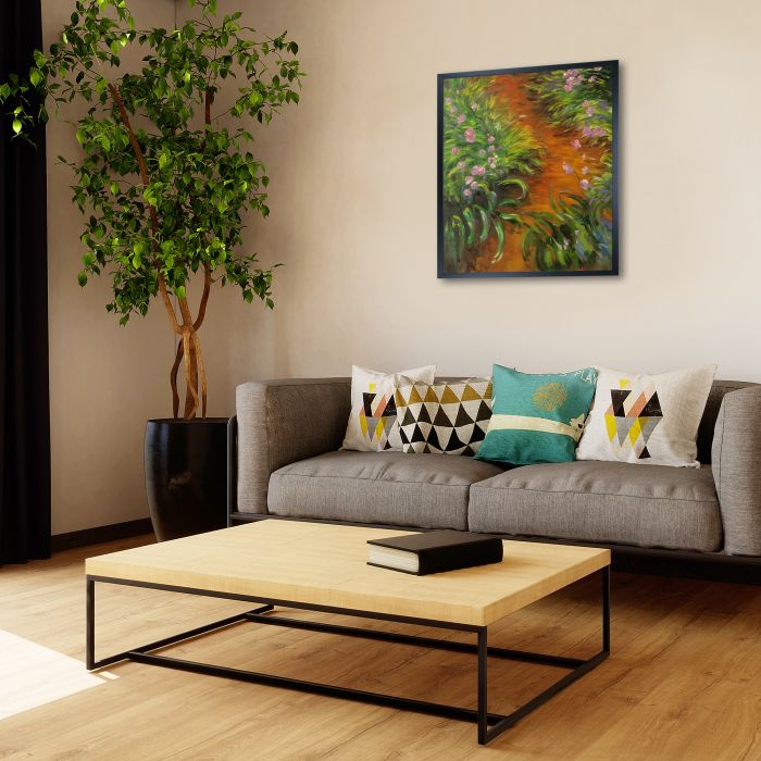 Irises Pre-framed - Studio Black Wood Frame 20"X24"