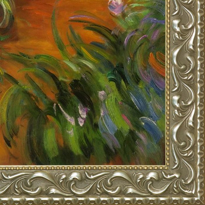 Irises Preframed - Rococo Silver 20"X24"