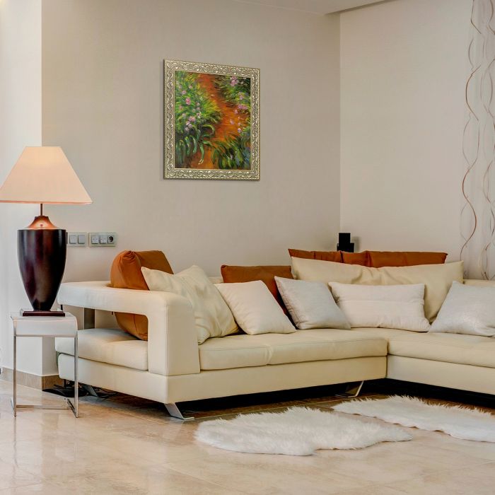 Irises Preframed - Rococo Silver 20"X24"