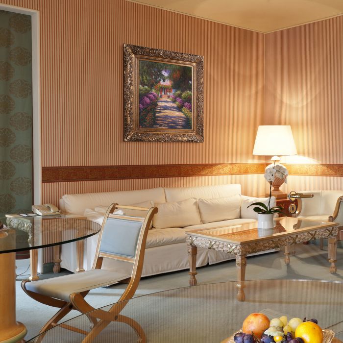 Garden Path at Giverny Pre-Framed - Burgeon Gold Frame 20"X24"