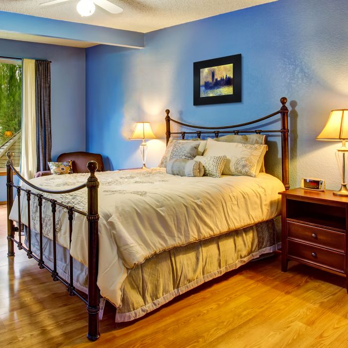 London Houses of Parliament (Sun Breaking Through the Fog) Pre-Framed - New Age Black Frame 8"X10"