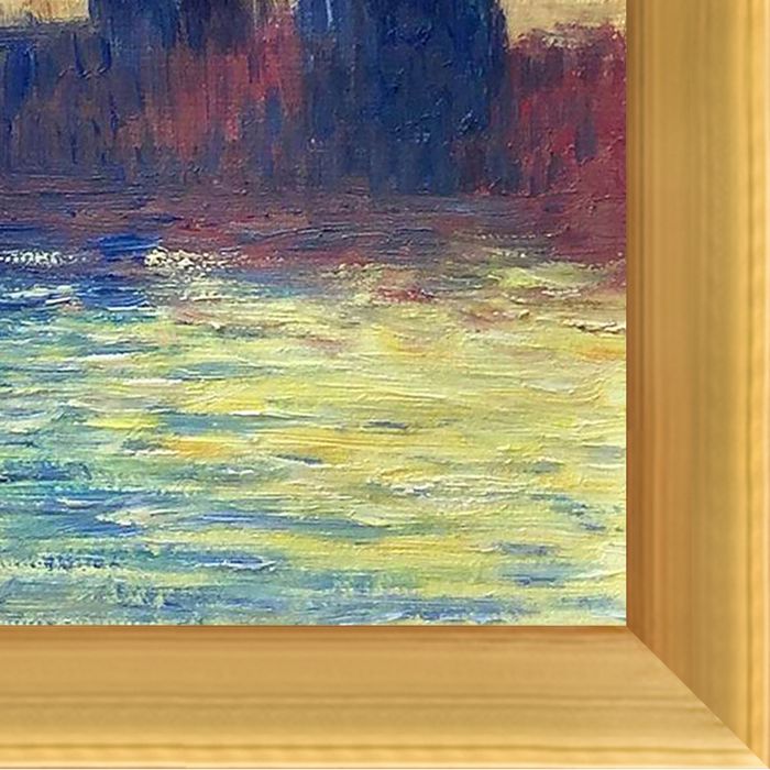 London. Houses of Parliament (Sun Breaking Through the Fog) Pre-Framed - Piccino Luminoso Frame 8" X 10"