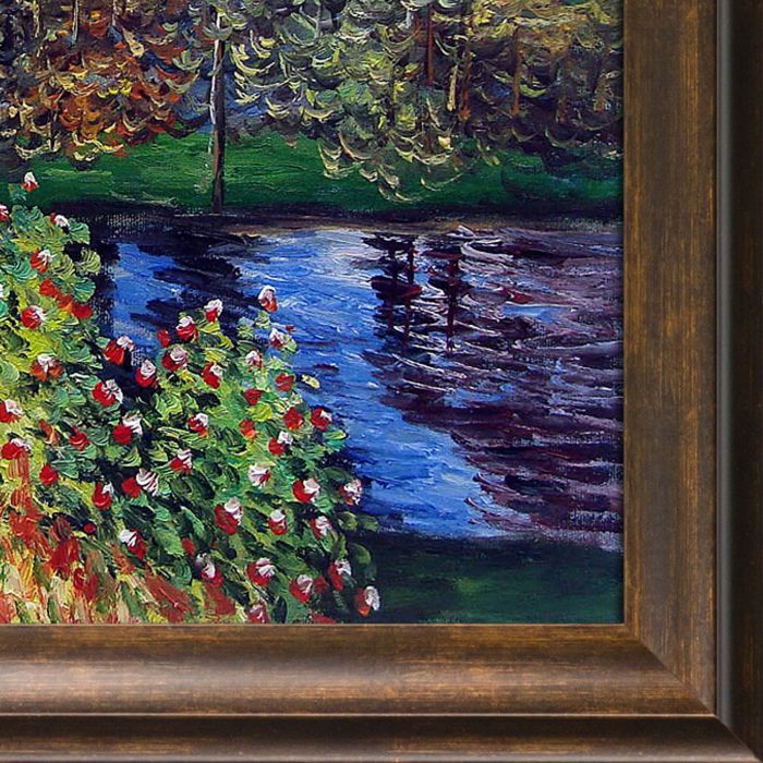 Corner of the Garden at Montgeron Pre-Framed - Modena Vintage 20" X 24"