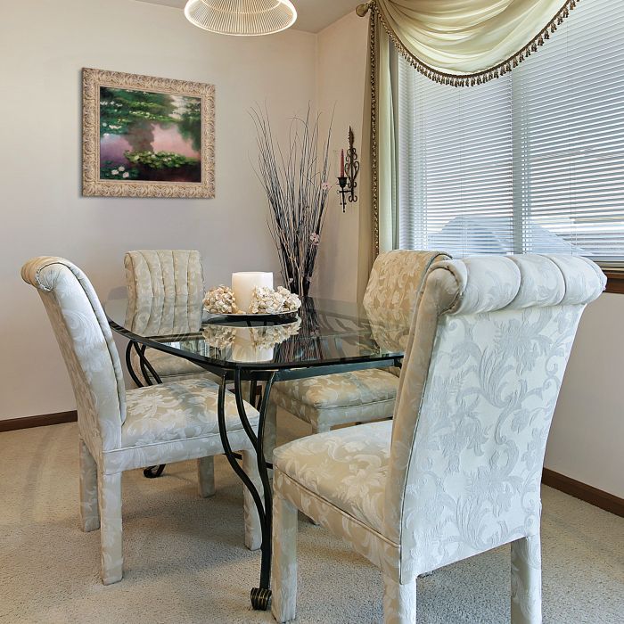 Water Lilies, Green and Violet (Luxury Line) Pre-Framed - Espana Gold Frame 20"X24"