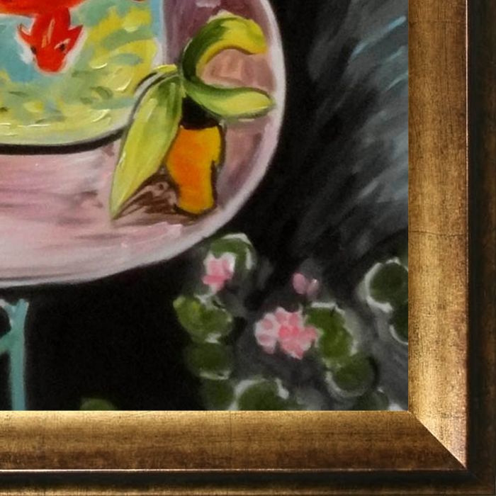 The Gold Fish Pre-Framed - Athenian Gold Frame 20"X24"