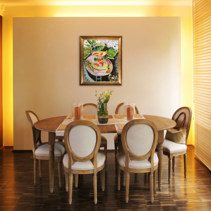 The Gold Fish Pre-Framed - Athenian Gold Frame 20"X24"