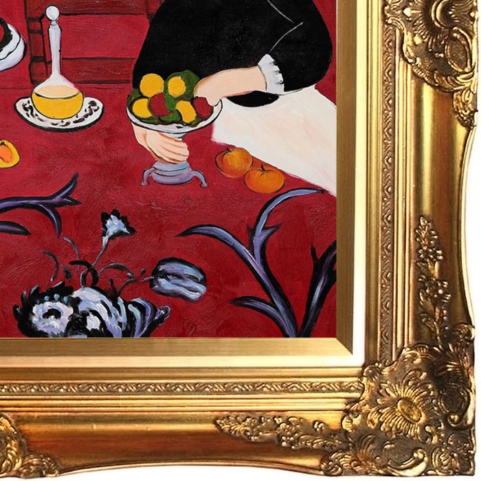 Red Room (Harmony in Red) Pre-Framed - Victorian Gold Frame 20"X24"