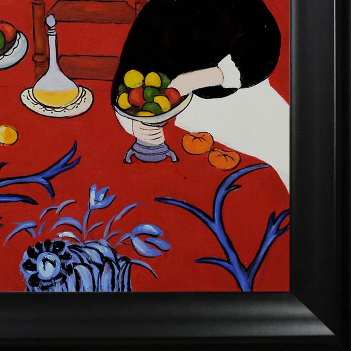 Red Room (Harmony in Red) Pre-Framed - Black Matte Frame 20"X24"