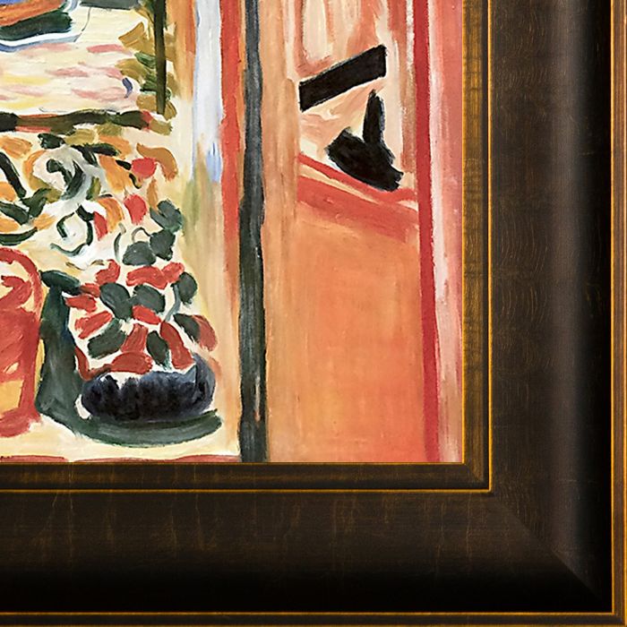 Open Window Collioure Pre-Framed - Veine D'Or Bronze Scoop Frame 20"X24"