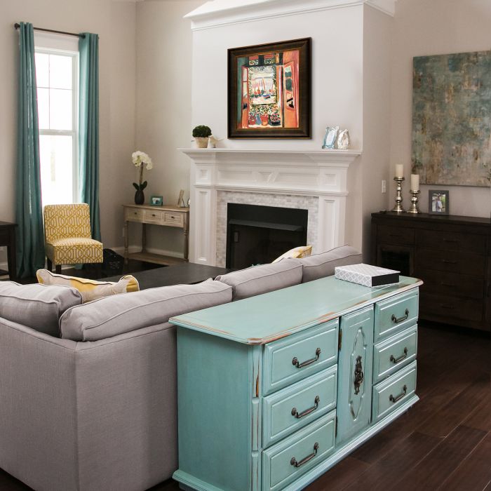 Open Window Collioure Pre-Framed - Veine D'Or Bronze Scoop Frame 20"X24"