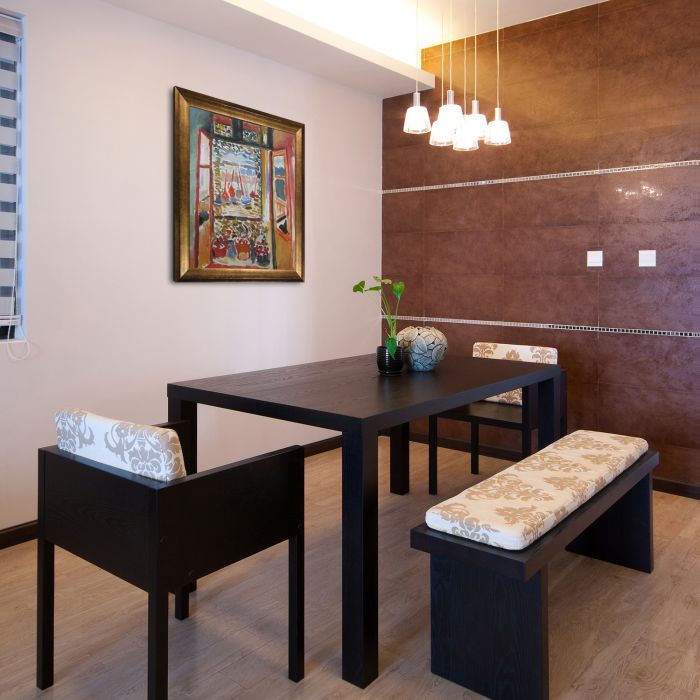 Open Window Collioure Pre-Framed - Athenian Gold Frame 20"X24"