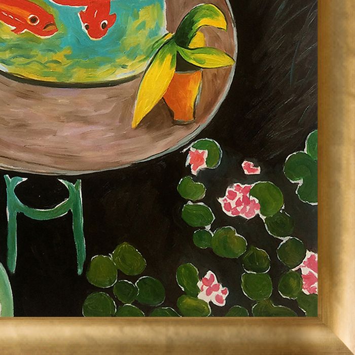 The Gold Fish Pre-Framed - Gold Luminoso Frame 24" x 36"