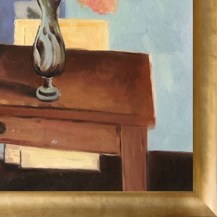 Greek Torso with Flowers Pre-Framed - Gold Luminoso Frame 20"X24"